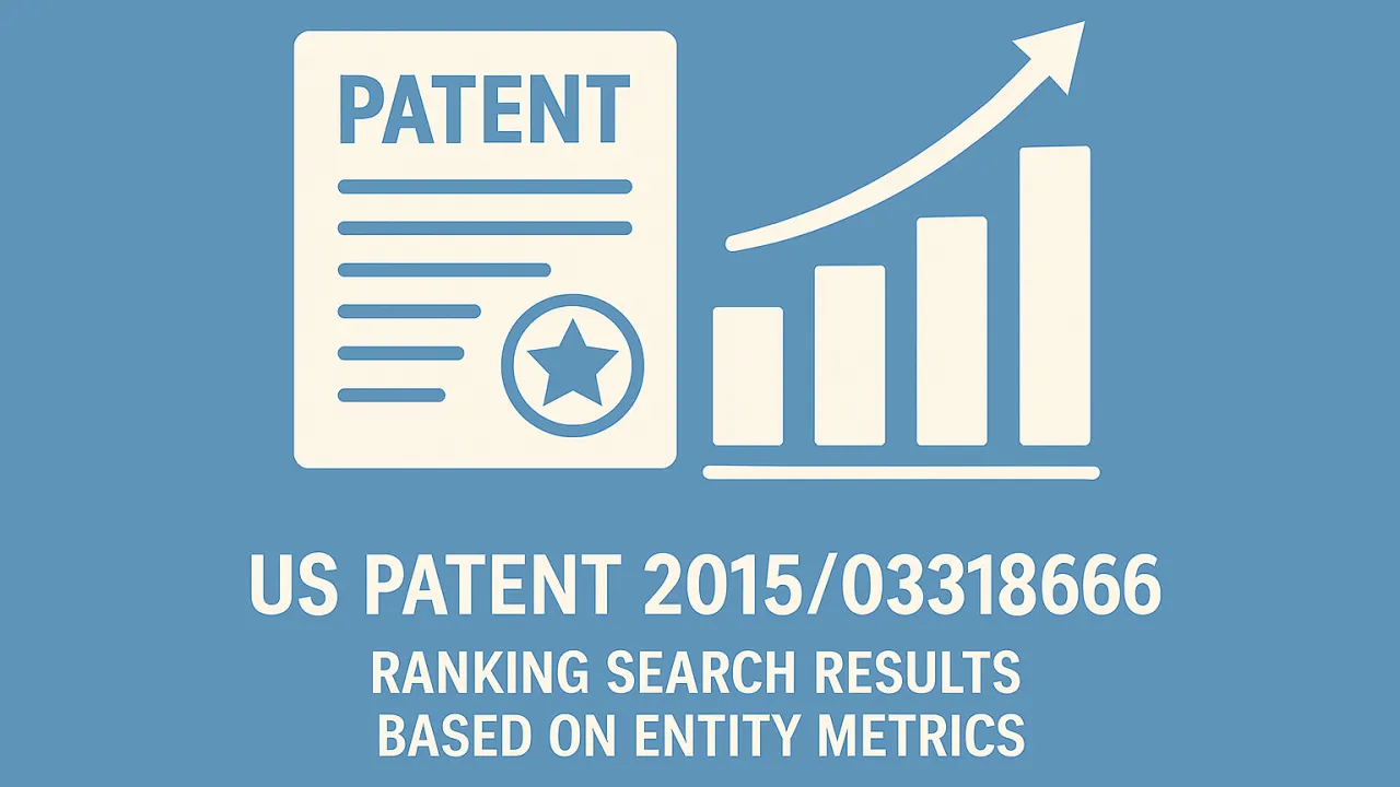 US Patent 2015/03318666 — Ranking Search Results Based on Entity Metrics